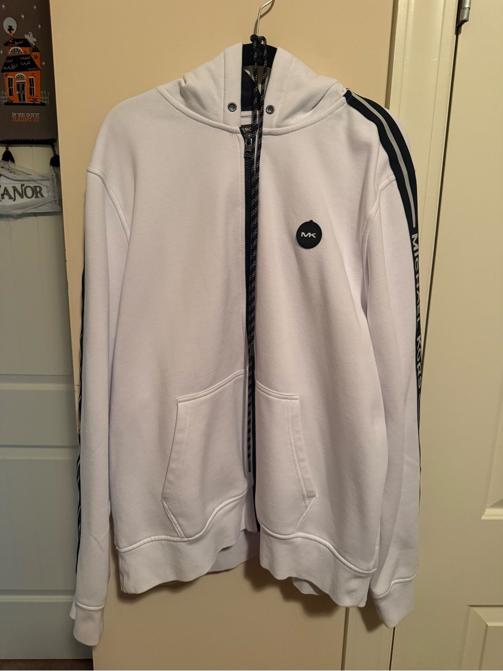 Michael Kors Men's Arm Logo Full Zip Hoodie